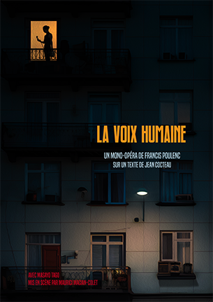 La Voix humaine de Francis Poulenc et Jean Cocteau, avec Masayo Tago, mis en scène par Maurici Macian-Colet